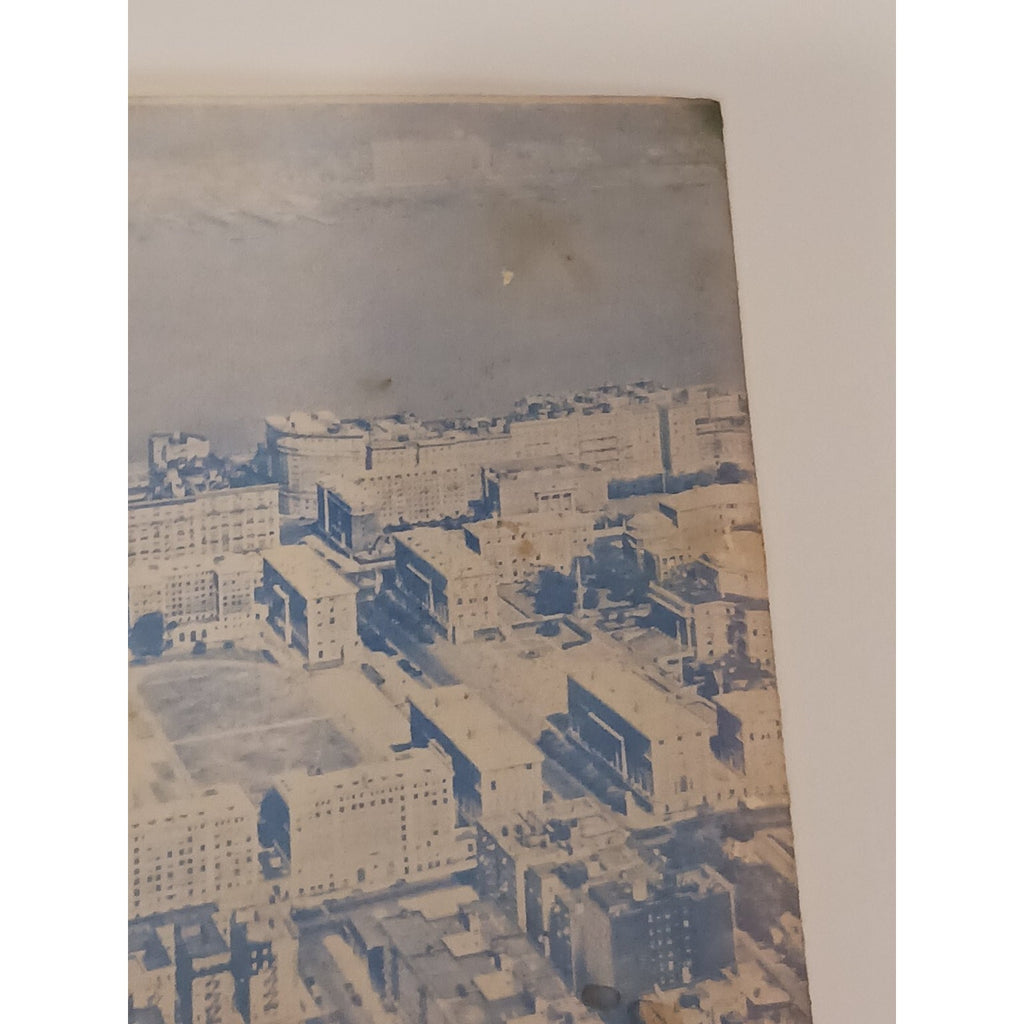 Vintage LIONS DEN Restaurant Menu c1940s City Aerial View Ephemera Chicago RARE