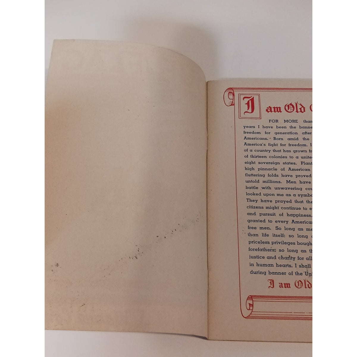 1940s US Marine Corps How To Respect & Display Our Flag Pamphlet Ephemera