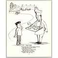 Vintage Simple Simon Nursery Rhyme Art Print Black & White Unframed Wall Art MCM