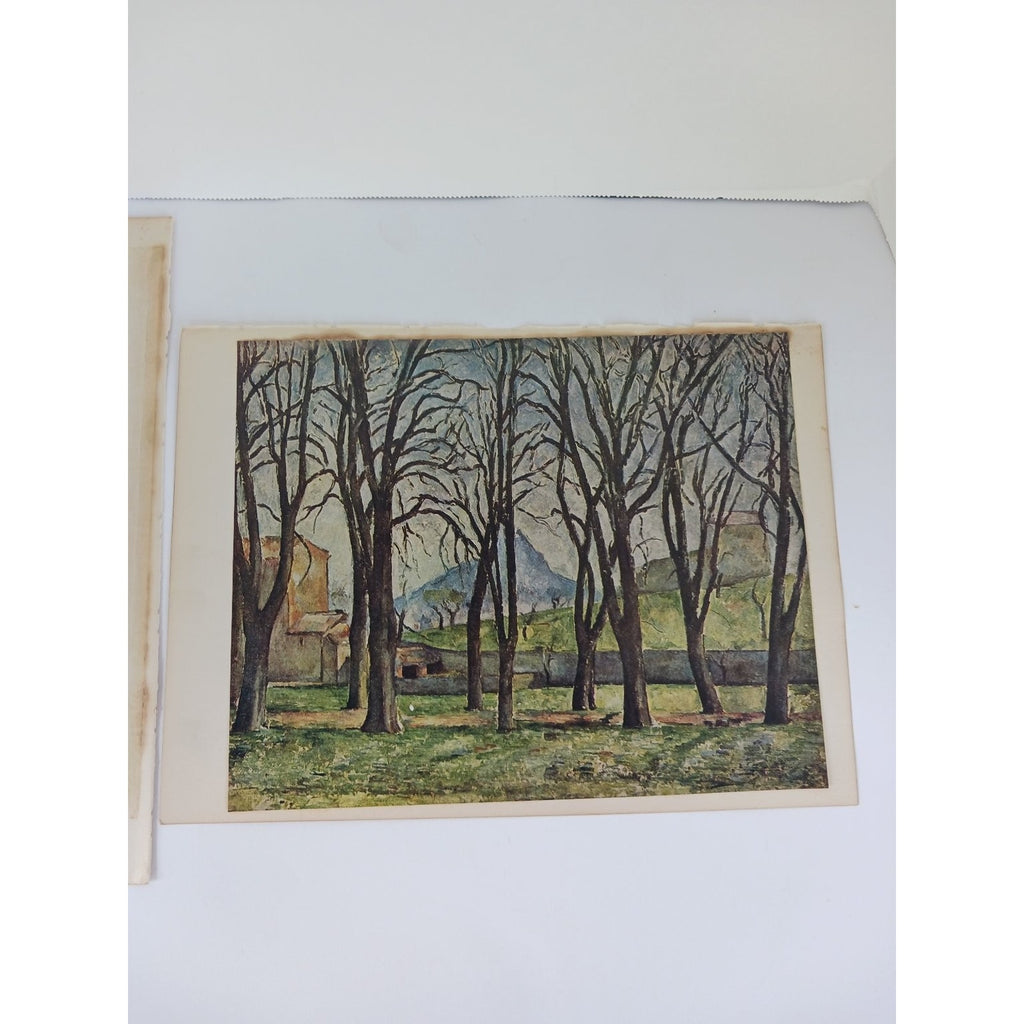 1939 Paul Cézanne Chestnut Trees at Jas de Bouffan Art Print Book Plate