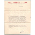 1948 Hotel Statler Detroit Letter Marshall Plan Senator Magnuson Ephemera WWII