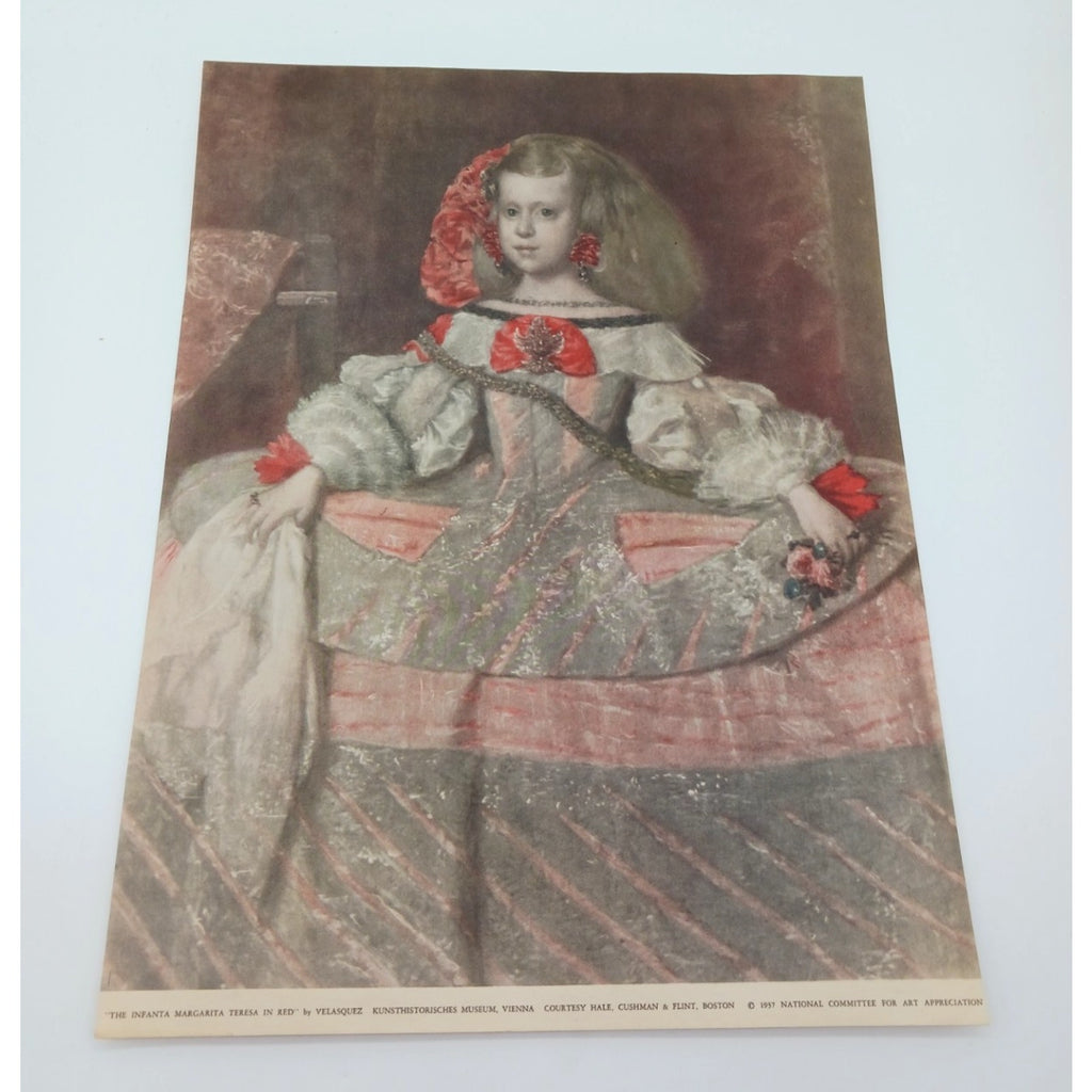 1937 Print The Infanta Teresa In Red Velasquez National Committee For Art