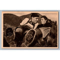 Vintage Bavarian Alps Rppc Couple Lederhosen Hiking Boots Hans Huber Munich