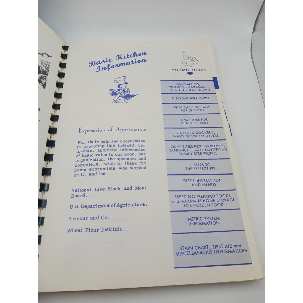Favorite Recipes Cook Book Dyer United Methodist Church 1979 Community Spiral