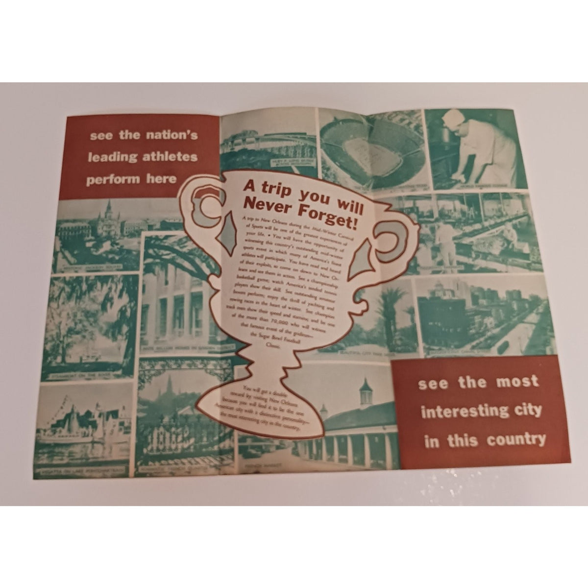 1941 Sugar Bowl New Orleans Mid Winter Sports Program Brochure Football Ephemera
