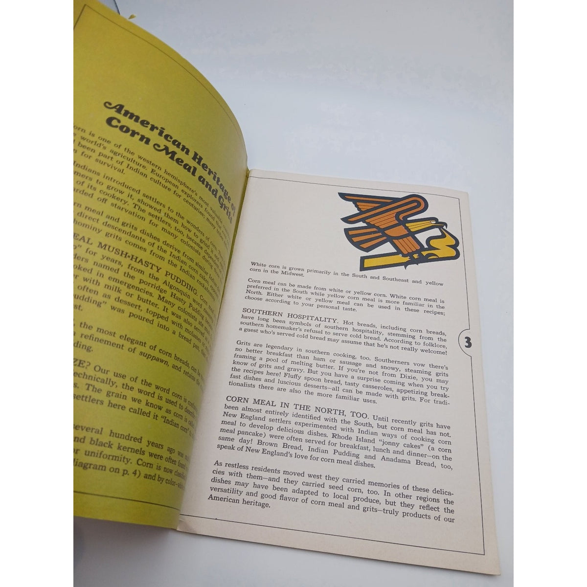 Vintage Corn Meal Grits Recipes Booklet The Flavor of American Tradition 1960s