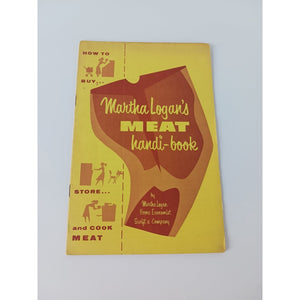 Vintage Martha Logan's MEAT Handi-Book Swift & Company 1940s 1950s Cookbooklet