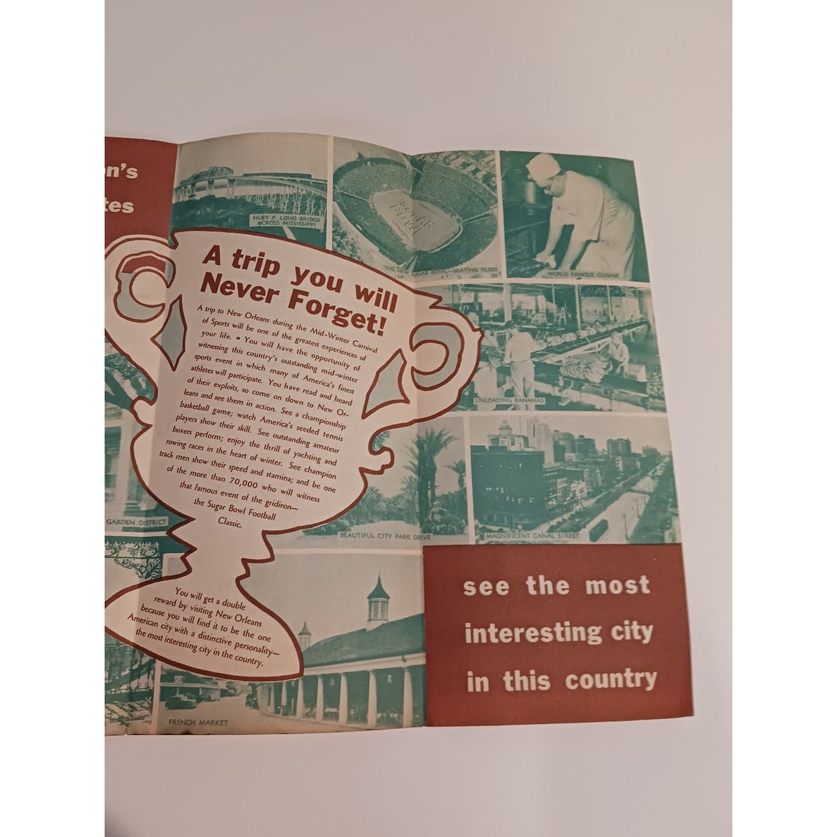 1941 Sugar Bowl New Orleans Mid Winter Sports Program Brochure Football Ephemera