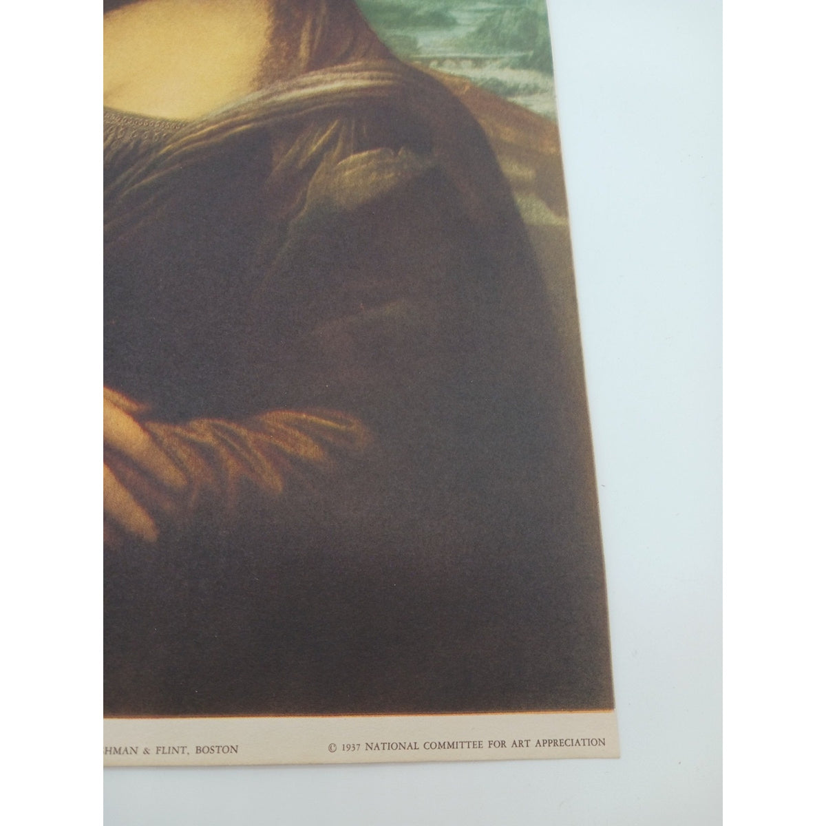 1937 Print Mona Lisa Leonardo Da Vinci National Committee For Art Appreciation