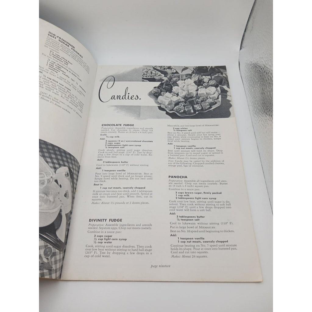 Vintage Sunbeam Automatic Mixmaster Model 9 Recipe Instruction Booklet 1940s
