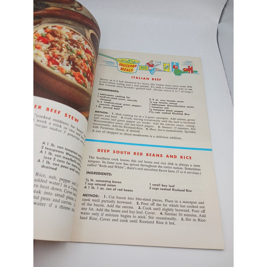 Riceland Rice Quick n Easy Cook Book Booklet Vintage Recipes Seafood