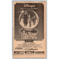 Disney's One Magic Christmas 1985 Movie Ad Newspaper Ephemera Knoxville TN