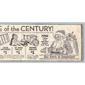 1931 Boston Store Christmas Toy Depression Era Print Ad Sale Santa & Talkies