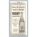 Vichy Célestins Mineral Water Print Ad 1930s French Health New York Ephemera