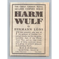 1931 Harm Wulf Hermann Löns German Novel PrintAd Minton Balch New York Ephemera