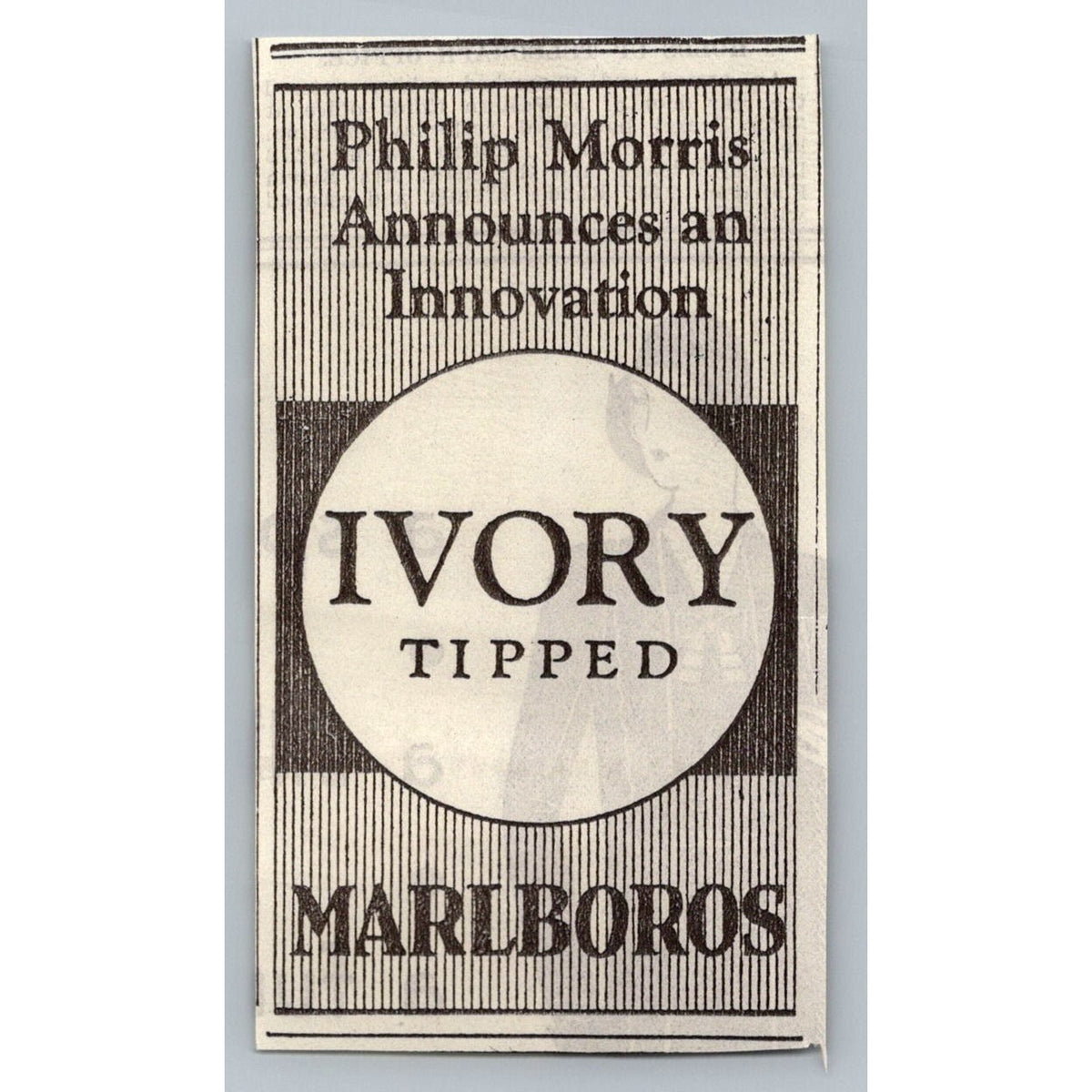 1930 Philip Morris Marlboros Ivory Tipped Cigarette Print Ad Ephemera