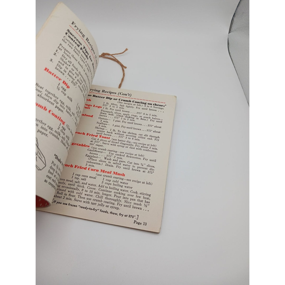 Vintage 1953 General Mills Automatic Fryer Cooker Recipe Booklet