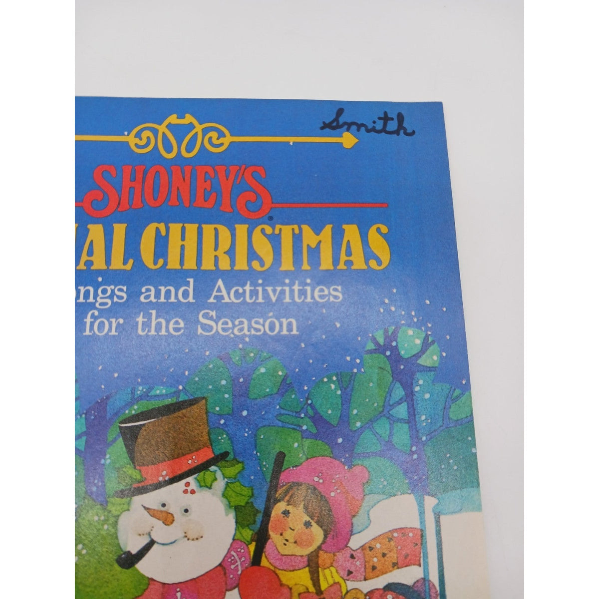 Unused 1985 Shoney's Special Christmas Songs Activities Booklet Book Children