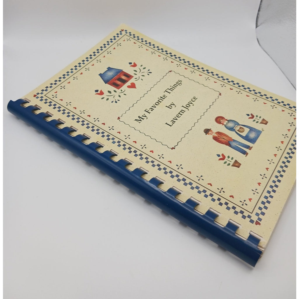 My Favorite Things Lavern Joyce 1992 Signed Spiral Bound Cookbook Recipes