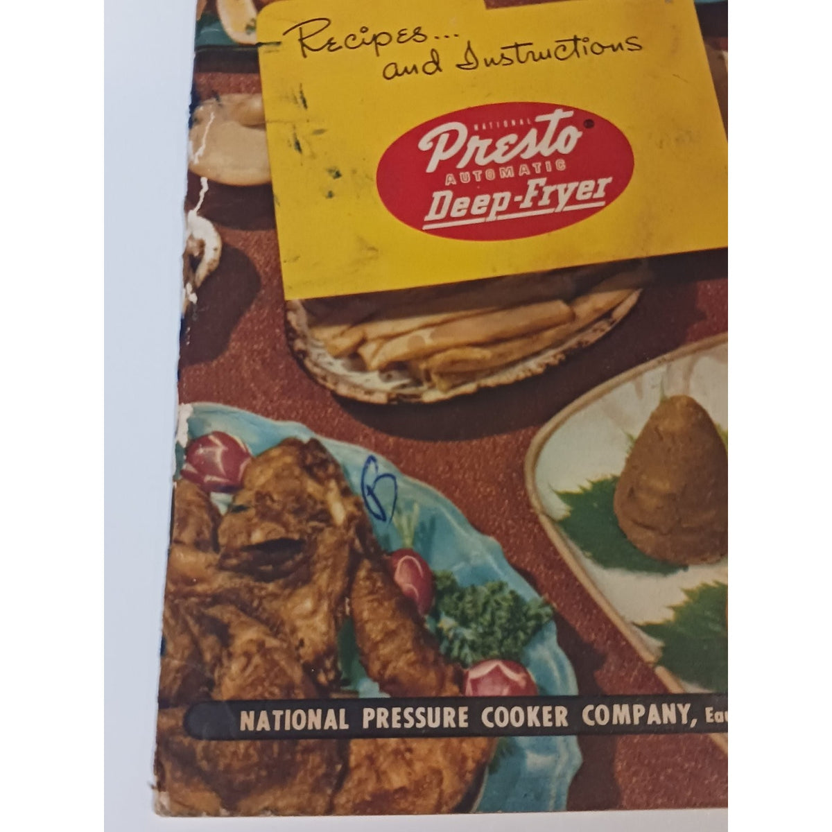 1952 Presto Automatic Deep-Fryer Recipe Instruction Manual Cooker Wisconsin