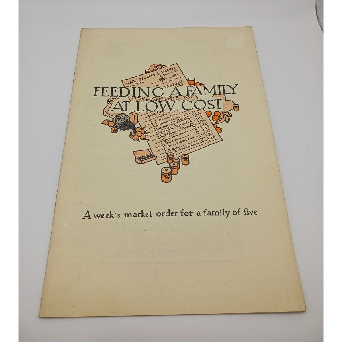 Vintage 1938 Evaporated Milk Association Feeding a Family Low Cost Booklet