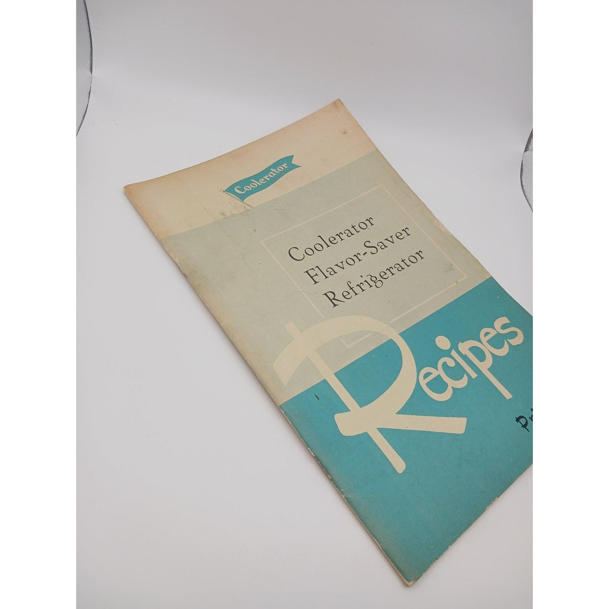 Vintage 1949 Coolerator Flavor Saver Refrigerator Recipe Booklet Cookbook