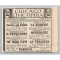 1931 Chicago Civic Opera Print Ad Samson & Delilah La Bohème Il Trovatore