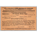1907 Western Union Telegram Champoton Mexico International Lumber & Development