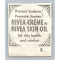 Vintage 1930s NIVEA CREME Skin Oil Suntan Ephemera Print Ad Depression Era