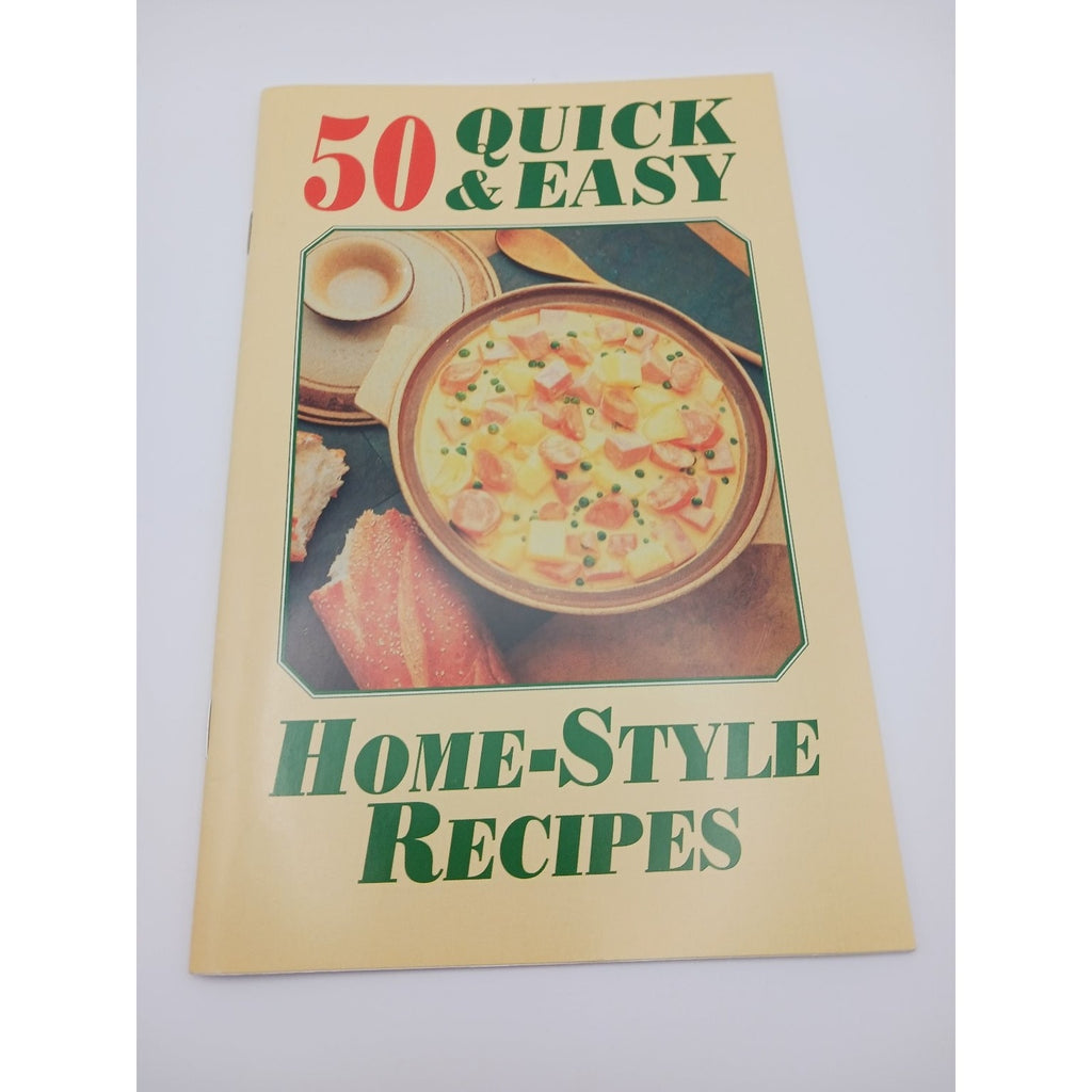 Vintage Reiman Publications 50 Quick & Easy Home-Style Recipes Booklet Cookbook