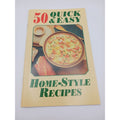Vintage Reiman Publications 50 Quick & Easy Home-Style Recipes Booklet Cookbook