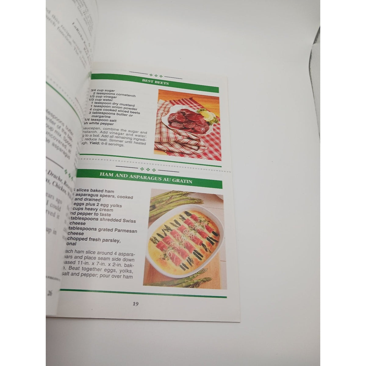 The Country Cooking Prize Winning Vegetable Dishes Recipe Booklet