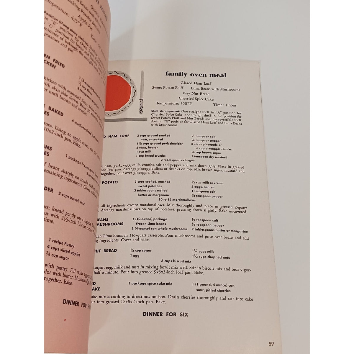 1954 Hotpoint Electric Range Manual Cookbook Vintage Mid-Century Appliance