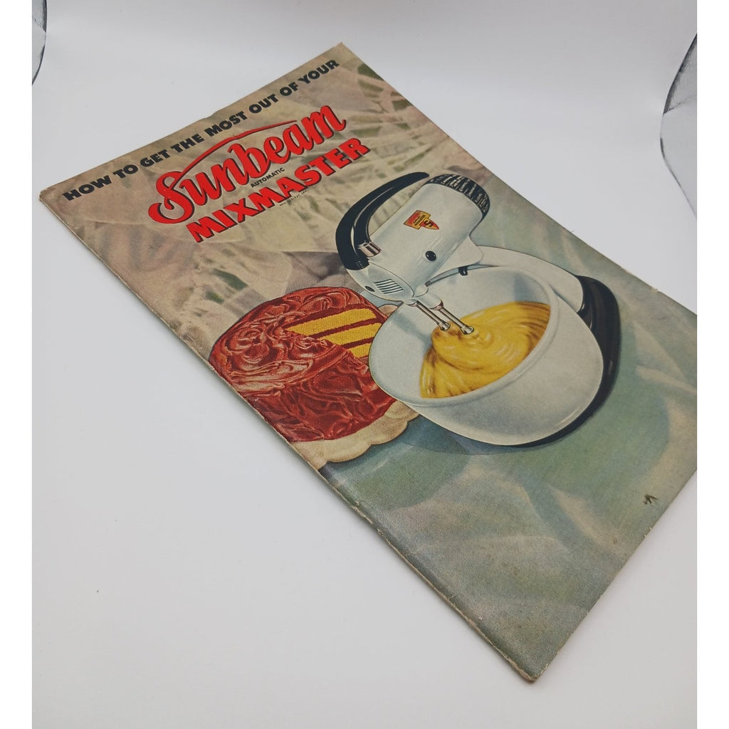 Vintage Sunbeam Automatic Mixmaster Model 9 Recipe Instruction Booklet 1940s