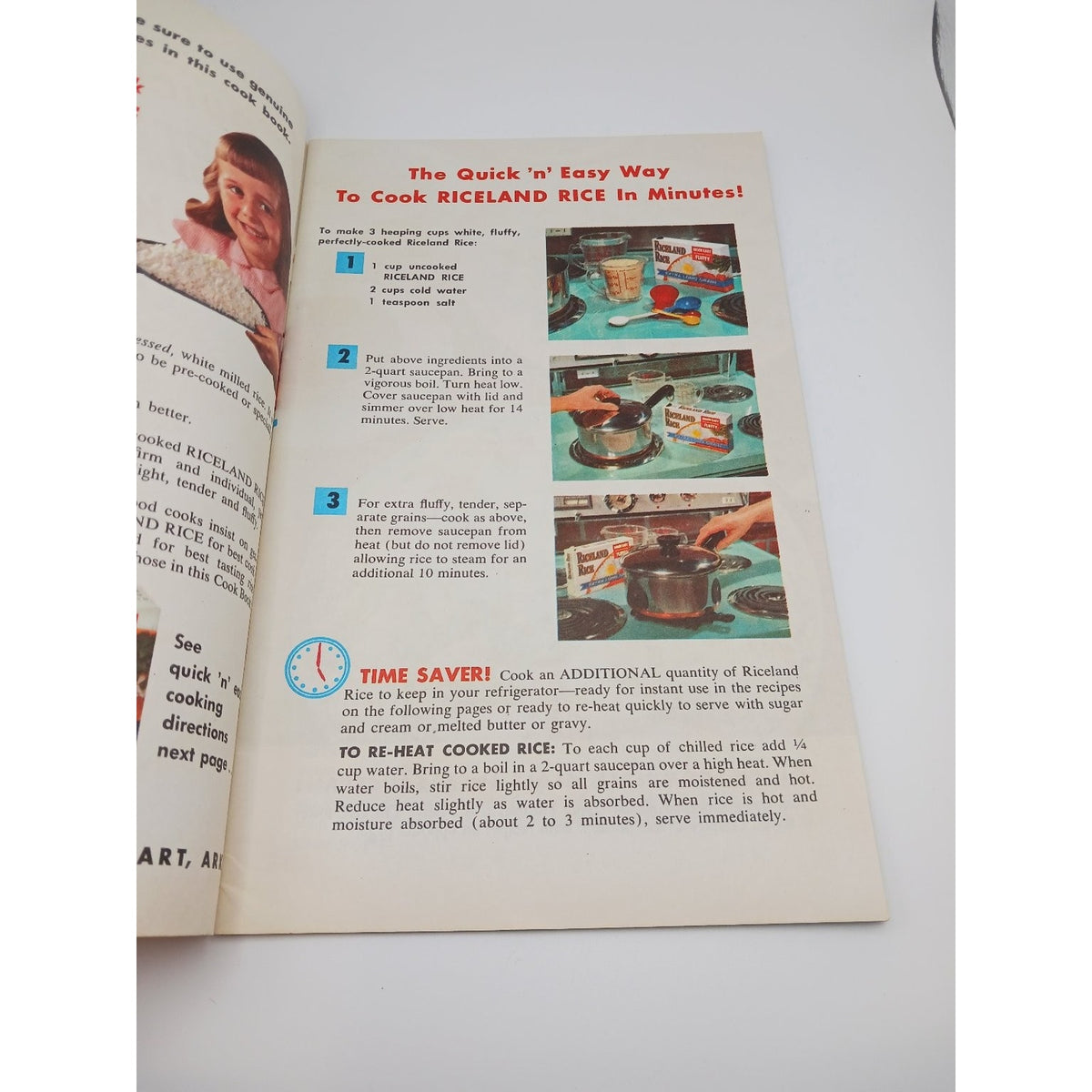 Riceland Rice Quick n Easy Cook Book Booklet Vintage Recipes Seafood
