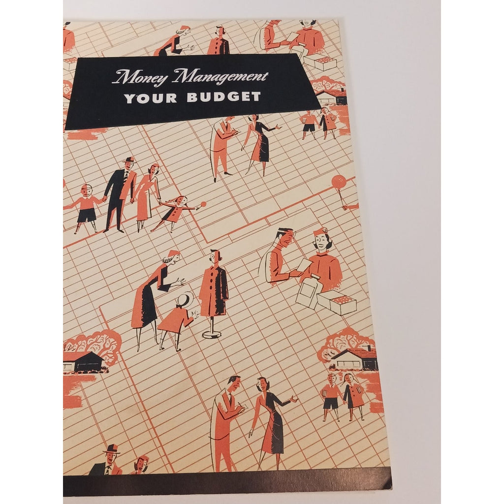 1951 Household Finance Money Management Budget Planner Booklet Mid Century