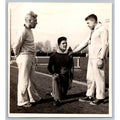 Track & Field Football Coaches Athletes 1950s Snapshot Photo Sports Training