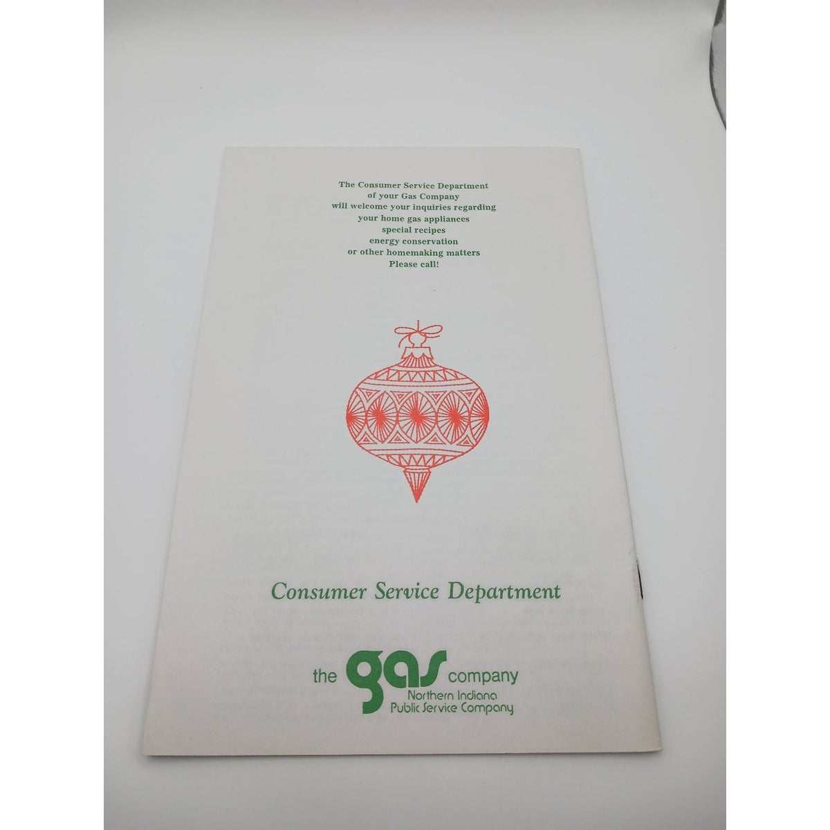 Vintage 1983 Northern Indiana Public Service Co Holiday Foods Recipe Booklet