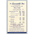 Laurentide Inn Winter Tariff Flyer Ste Agathe des Monts Quebec Skiing Ephemera
