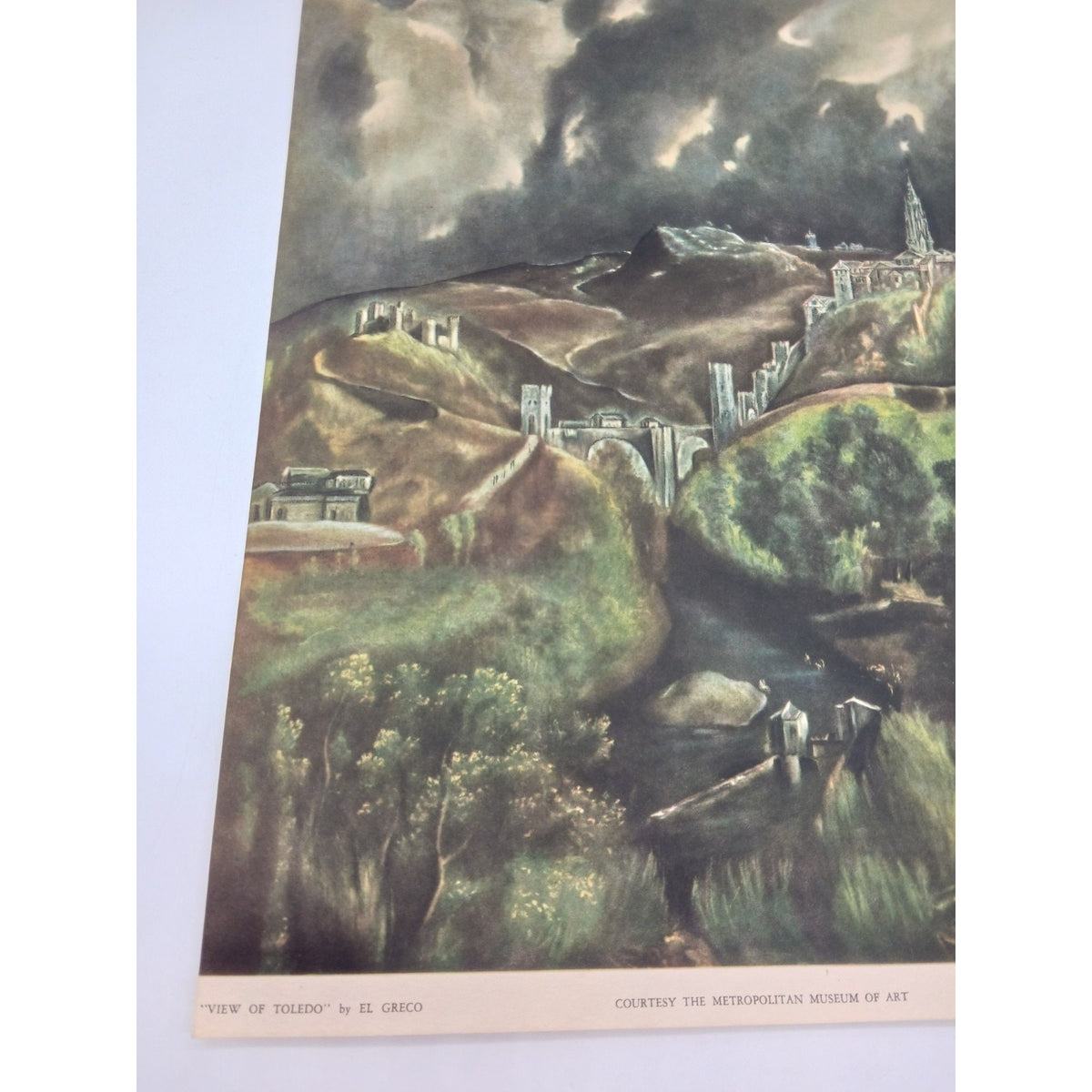 1937 Print View of Toledo El Greco National Committee For Art Appreciation