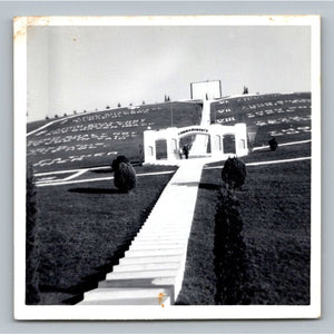 Ten Commandments Monument Mid-Century Snapshot Photograph Religious Landmark NC