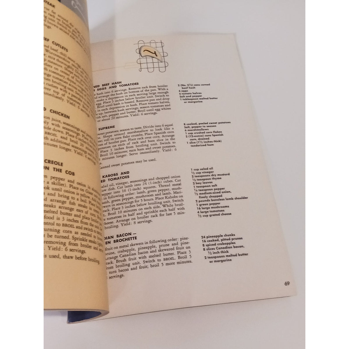 1954 Hotpoint Electric Range Manual Cookbook Vintage Mid-Century Appliance