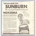 Vintage 1933 Noxzema Sunburn Relief Print Ad Ephemera Man Depression Era