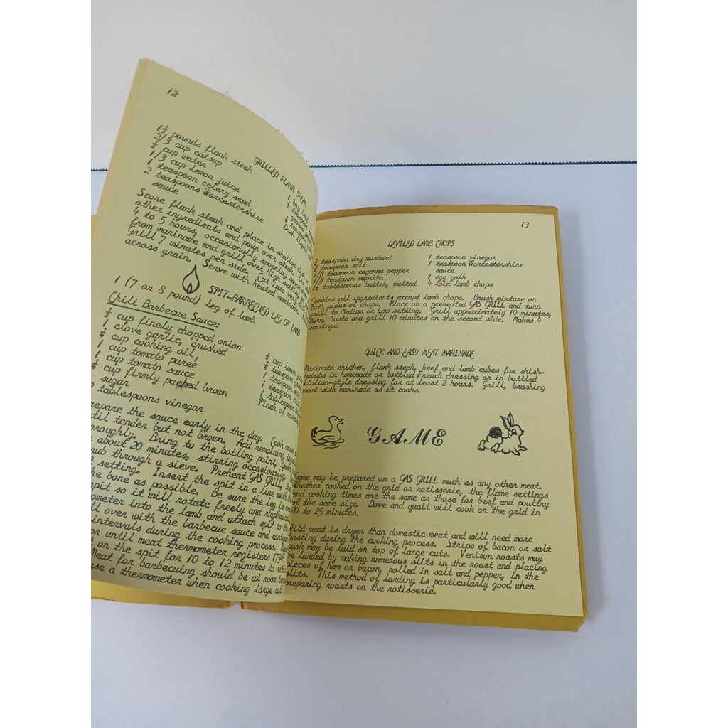 Vintage Nashville Gas Company Gapping Alfresco S Gas Grill Recipe Booklet 1940s