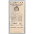 1931 Cleopatra Book Print Ad Oskar von Wertheimer Lippincott Philadelphia