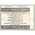 1933 Chicago Symphony Orchestra World's Fair Music Series Print Ad Ephemera