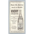 1933 Vichy Célestins Mineral Water Health Print Ad New York Agency Ephemera
