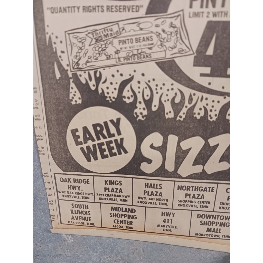 1986 Winn-Dixie Grocery Store Newspaper Ad Knoxville Tn Crisco White Lily Prices