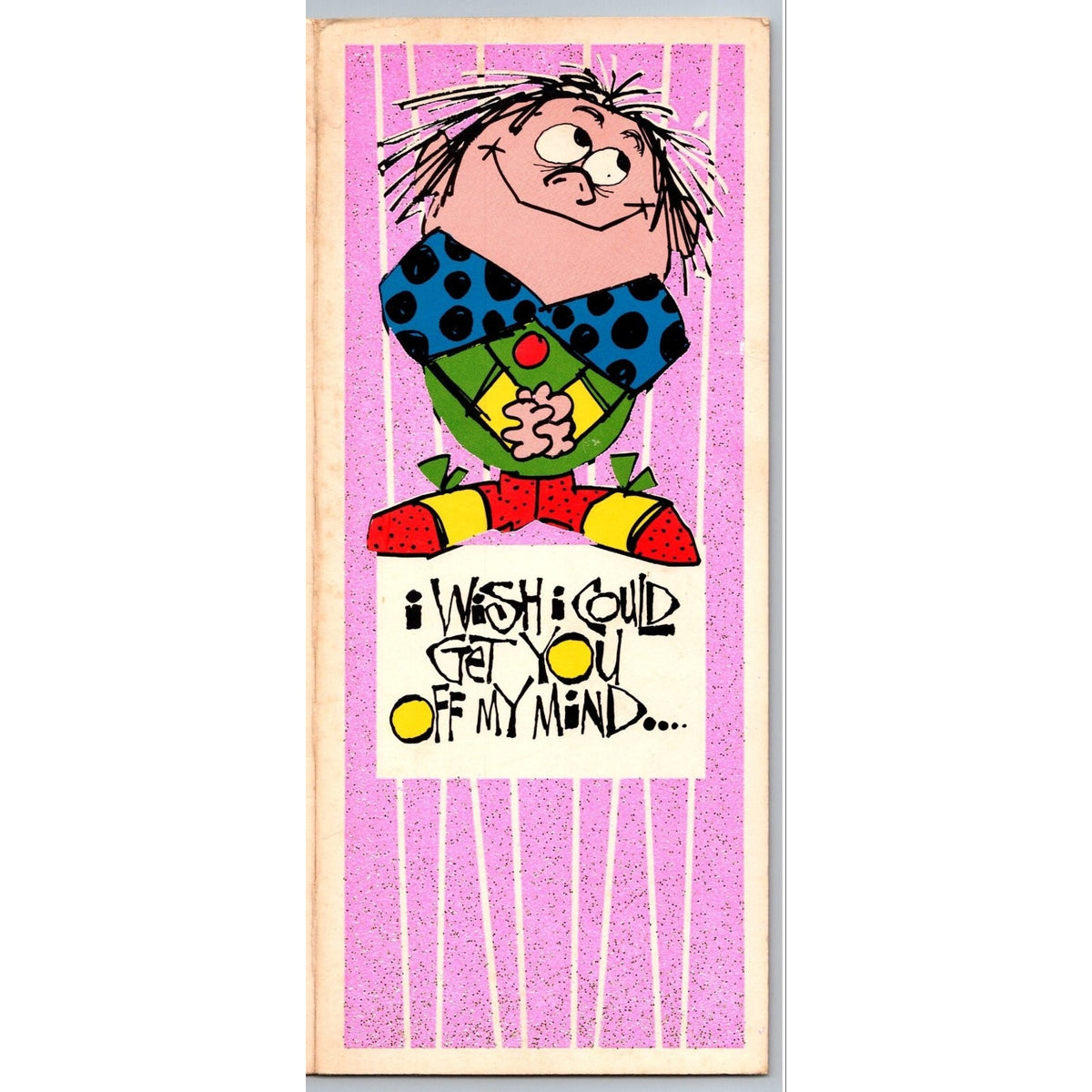 Vintage Roth Cards Greeting Card Humorous Cartoon Off My Mind Into My Arms Love