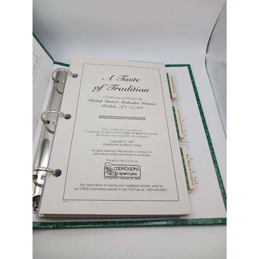A Taste of Tradition Kodak Tn United Methodist Women 1997 Community Cookbook